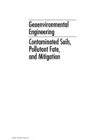 Geoenvironmental Engineering Contaminated Soils, Pollutant Fate, and Mitigation pptx