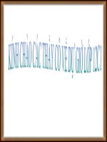 Giáo án điện tử môn sinh học: Sinh học lớp 12- CẤU TRÚC DI TRUYỀN CỦA QUẦN THỂ TỰ THỤ PHẤN VÀ QUẦN THỂ GIAO PHỐI GẦN pps