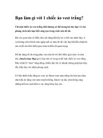 Bạn làm gì với 1 chiếc áo vest trắng? pps