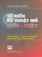 Từ điển kỹ thuật mỏ Anh – Việt part 1 pot