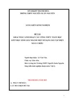 skkn khai thác linh hoạt các công thức toán học giúp học sinh giải nhanh một số dạng bài tập điện xoay chiều