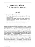 BASIC HAZARDOUS WASTE MANAGEMENT - CHAPTER 5 docx