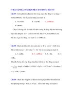 BÀI TẬP TRẮC NGHIỆM PHẦN DAO ĐỘNG ĐIỆN TỪ docx