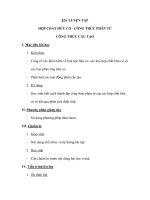 §24 LUYỆN TẬP HỢP CHẤT HỮU CƠ - CÔNG THỨC PHÂN TỬ CÔNG THỨC CẤU TẠO ppt