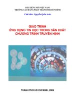 Giáo trình ứng dụng tin học trong sản xuất chương trình truyền hình part 1 ppt