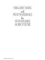 ORGANIC SOILS and PEAT MATERIALS for SUSTAINABLE AGRICULTURE - CHAPTER 1 doc