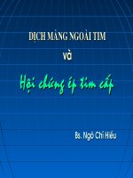 dịch màng ngoài tim và hội chứng ép tim cấp