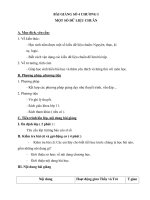 BÀI GIẢNG SỐ 4 CHƯƠNG I MỘT SỐ DỮ LIỆU CHUÂN doc