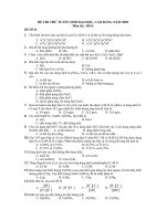 ĐỀ THI THỬ TUYỂN SINH ĐẠI HỌC, CAO ĐẲNG HOÁ ĐỀ SỐ 01 docx