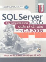 SQL server 2005 – Xây dựng ứng dụng quản lý kế toán bằng C# 2005 part 1 pps