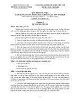 Quy định về việc làm bài tập lớn, tiểu luận, khóa luận tốt nghiệp ppsx