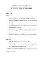 CHƯƠNG II: DÒNG ĐIỆN KHÔNG ĐỔI. ppt