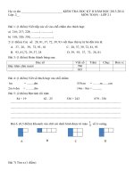 20 đề toán đặc sắc dành cho lớp 2