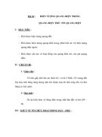 Bài 62 : HIỆN TƯỢNG QUANG ĐIỆN TRONG QUANG ĐIỆN TRỞ - PIN QUANG ĐIỆN potx