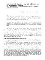 Phương pháp tự học-Cầu nối giữa học tập và nghiên cứu khoa học pdf