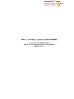 công ty cổ phần tập đoàn vinacontrol  báo cáo tài chính riêng cho kỳ kế toán  từ ngày 1 tháng 1 năm 2012 đến ngày 30 tháng 6 năm 2012 đã được soát xét