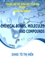Giáo án điện tử hóa học: Hợp chất hóa học phân tử pps
