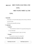 Bài 49 + 50 : HIỆN TƯỢNG GIAO THOA ÁNH SÁNG. HIỆN TƯỢNG NHIỄU XẠ ÁNH SÁNG. pot