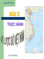 Giáo án điện tử môn Địa lý: Thực hành về lược đồ việt Nam doc