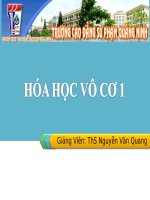 Giáo án điện tử hóa học: Hóa học vô cơ pdf