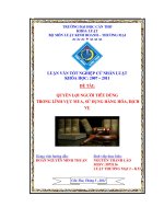 quyền lợi người tiêu dùng trong lĩnh vực mua, sử đụng hàng hóa, dịch vụ