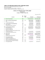 công ty cổ phần kinh doanh phát triển bình dương báo cáo tài chính trụ sở chính cho năm tài chính  31 tháng 12 năm 2014 từ 1 tháng 1 năm 2014 đến 31 tháng 12 năm 2014 bảng cân đối kế toán báo cáo kết quả hoạt động kinh doanh