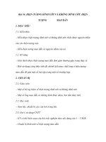 Bài 54: HIỆN TƯỢNG DÍNH ƯỚT VÀ KHÔNG DÍNH ƯỚT. HIỆN TƯỢNG pdf