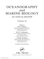 Oceanography and Marine Biology: An Annual Review (Volume 42) - Chapter 1 pptx