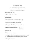 Chủ đề: PHƯƠNG TRÌNH BẤT PHƯƠNG TRÌNH BẬC NHẤT MỘT ẦN HỆ PHƯƠNG TRÌNH BẬC NHẤT 2 ẨN ppt