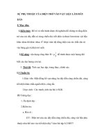 SỰ PHỤ THUỘC CỦA ĐIỆN TRỞ VÀO VẬT LIỆU LÀM DÂY DẪN docx