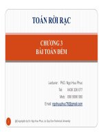 Toán rời rạc-Chương 3: Bài toán đếm potx