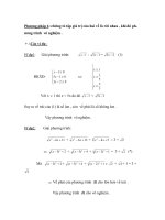 Phương pháp 6 :chứng tỏ tập giá trị của hai vế là rời nhau , khi đó phương trình vô nghiệm pot