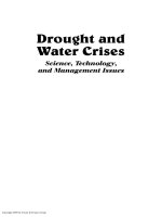 Drought and Water Cruises: Science, Technology, and Management Issues - Chapter 1 pptx