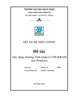 Tiểu luận: Xây dựng chương trình Quản lý CPU và RAM của Windows pot