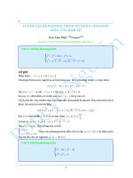 sử dụng tính đơn điệu giải hpt