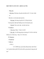 ĐIỆN TRỞ CỦA DÂY DẪN – ĐỊNH LUẬT ÔM pptx