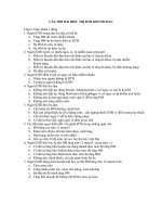 câu hỏi bài điều trị đtđ khi ốm đau