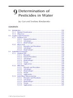 Analysis of Pesticides in Food and Environmental Samples - Chapter 9 doc