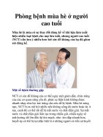 Phòng bệnh mùa hè ở người cao tuổi pot