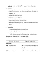 BÀI 26 : CỘNG HƯỞNG ÂM  HIỆU ỨNG ĐÔPPLE docx