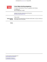 liver failure during pregnancy 2008