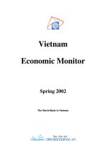 Vietnam Economic MonitorSpring 2002The World Bank in Vietnam.Vietnam Economic Monitor – pptx