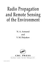 Radio Propagation and Remote Sensing of the Environment - Chapter 1 docx