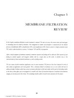 NATURAL ORGANICS REMOVAL USING MEMBRANES - CHAPTER 3 potx