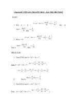 Chuyên đề 3:TÌM GIÁ TRỊ LỚN NHẤT - GIÁ TRỊ NHỎ NHẤT pot