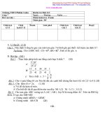 Đề kiểm tra học kì 1 môn Toán trường THCS Phước Lâm pptx
