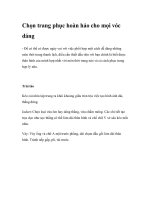 Chọn trang phục hoàn hảo cho mọi vóc dáng docx