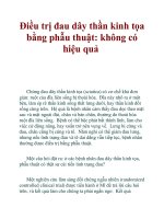 Điều trị đau dây thần kinh tọa bằng phẫu thuật: không có hiệu quả pps