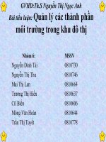 tieu luan quan li moi truong do thi va khu cong nghiep ppsx