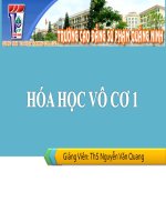 Giáo án điện tử môn Hóa Học: Hóa học vô cơ lớp 12 Bài 45 potx